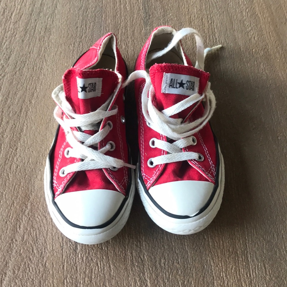 Red youth size 13 Converse All Stars